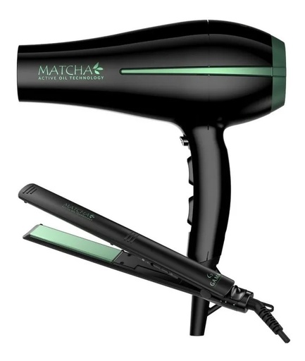 [017-43456] COMBO GAMA SECADOR BORA+ALISADOR ELEGANCE MATCHA