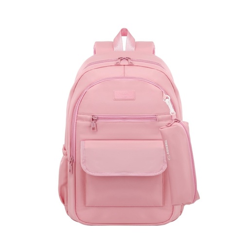 [199-85601] MOCHILA C/CARTUCHERA TRENDY 18560  17" ROSA