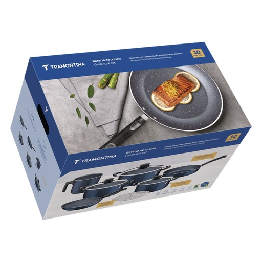 [086-57884] BATERIA DE COCINA TRAMONTINA 27899/603 10 PZS