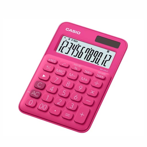 [053-03648] CALCULADORA CASIO MS-20UC RD ROJO ROJO