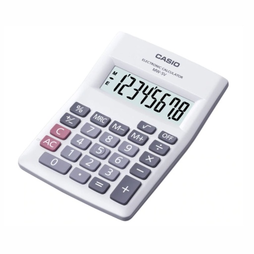 [053-00005] CALCULADORA CASIO MW-5V BLANCO