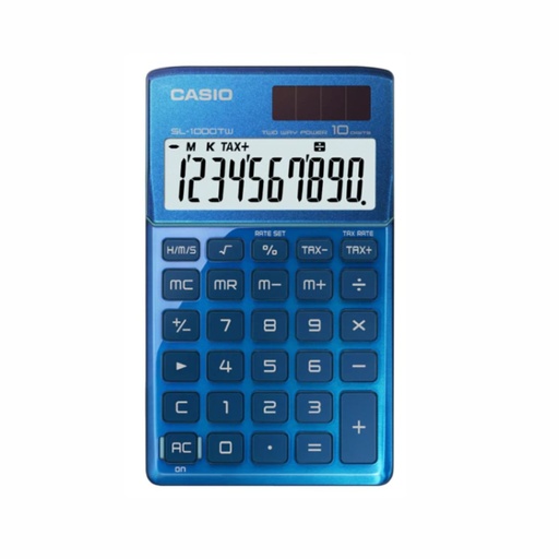 [053-11001] CALCULADORA CASIO SL-1000TW AZUL