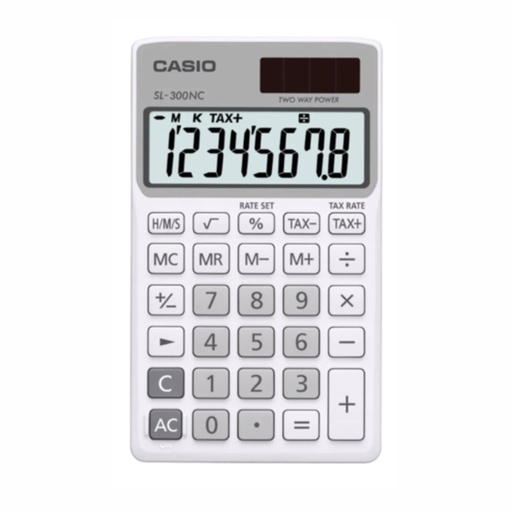 [053-40300] CALCULADORA CASIO SL-300NC BLANCO