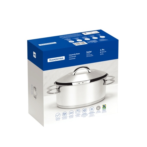 [086-50320] CACEROLA TRAMONTINA 62503/200 SOLAR 20CM