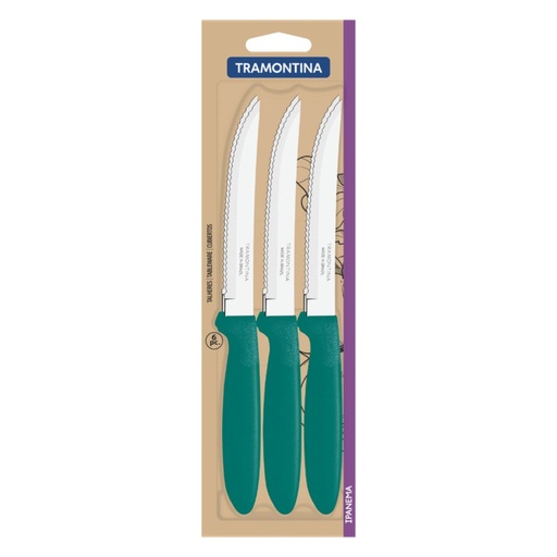 [086-60622] CUCHILLO TRAMONTINA 23360/622 IPANEMA VERDE 6PZS