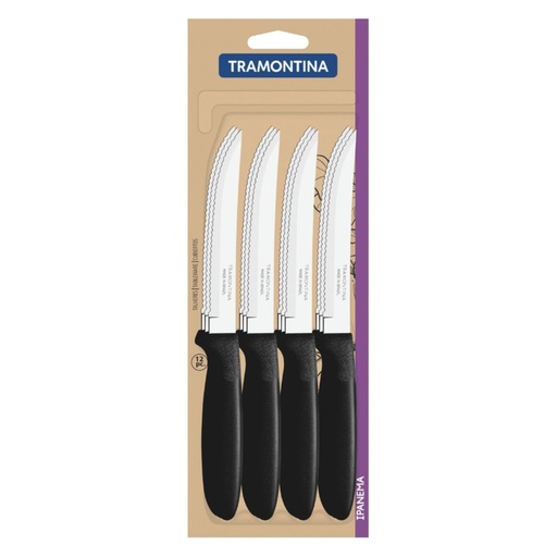 [086-71988] CUCHILLO TRAMONTINA 23360/905 IPANEMA NEGRO X12